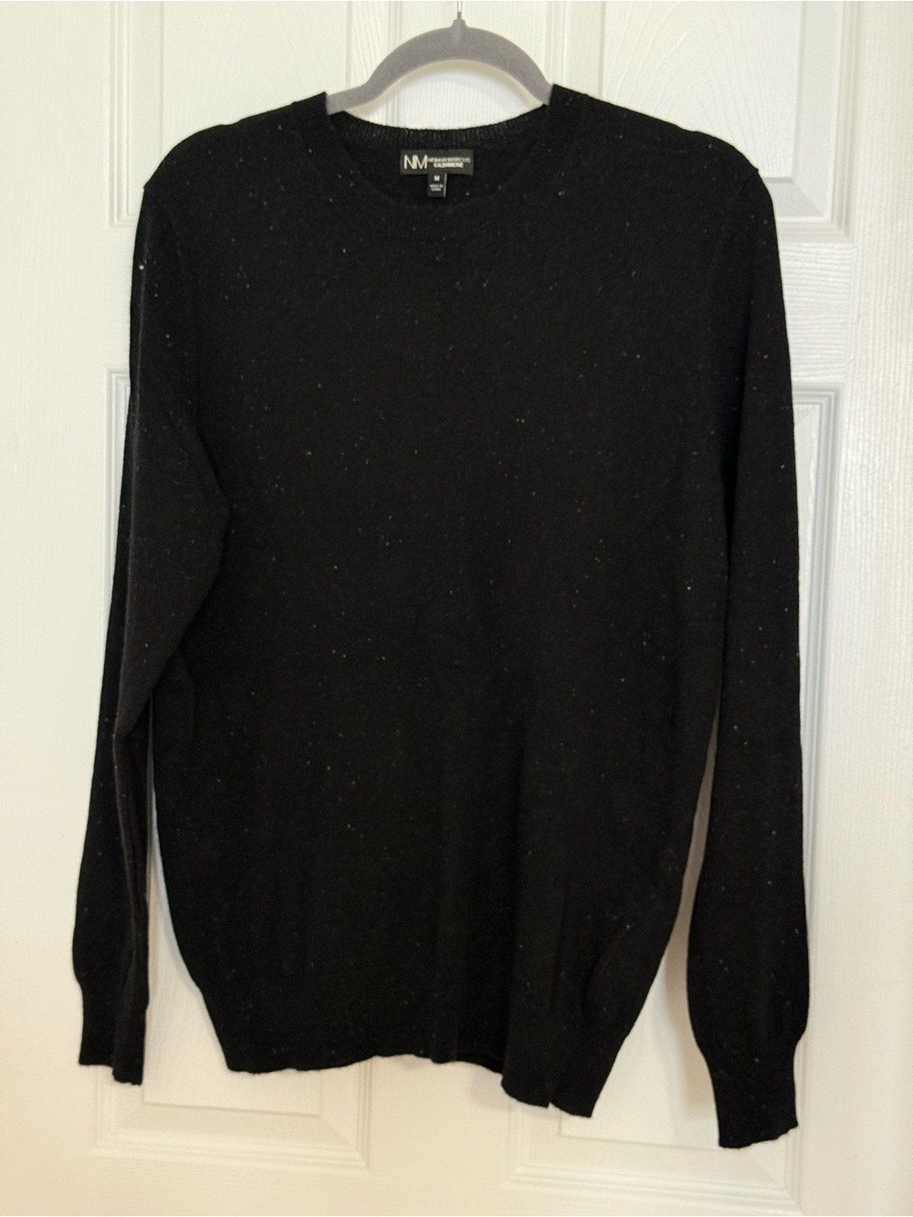 Neiman Marcus Black Crewneck Sweater 100% Cashmere